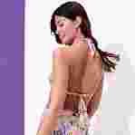 صورة Kadın Rainbow Flowers Like Bikini Üstü