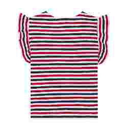 صورة Kız Çocuk Striped Genny Tişört