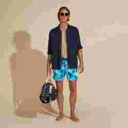 صورة Erkek Caroubis Keten Gömlek