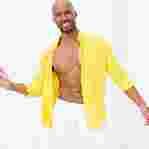 صورة Erkek Baie Keten Bermuda