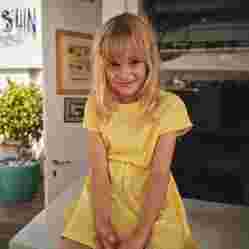 صورة Kız Çocuk Golden Havlu Elbise