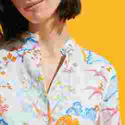 صورة Kadın Franche Peaceful Trees Gömlek