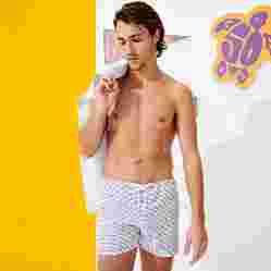 صورة Erkek Vintage 1971 Rayures Seersucker Maurice Mayo