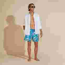 صورة Erkek Caroubis Keten Gömlek