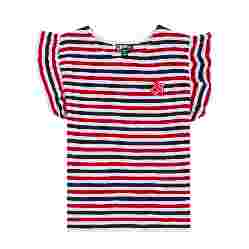 صورة Kız Çocuk Striped Genny Tişört