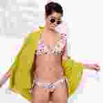 صورة Kadın Rainbow Flowers Flamme Bikini Altı