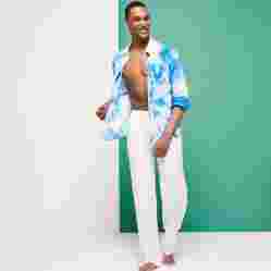 صورة Erkek Pacha Keten Pantolon