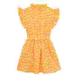 صورة Kız Çocuk Turtle Vichy Ganache Elbise