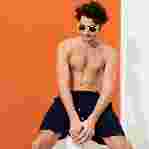 صورة Erkek Baie Keten Bermuda