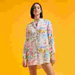 صورة Kadın Franche Peaceful Trees Gömlek