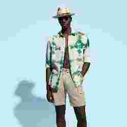 صورة Erkek Baoon Keten Bermuda